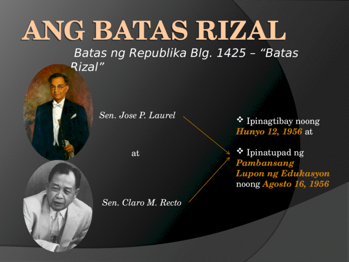 Batas Rizal at Eksplorasyong Pandagat